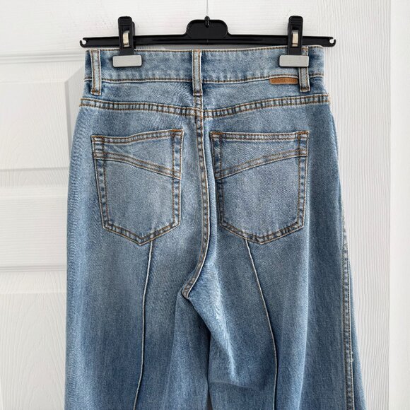 Zimmermann Wide Leg Jeans in Light Blue, size 26 - Picture 5 of 10